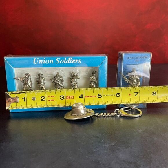 Vintage Westair Lead-Free Pewter Union Soldiers & Cannon 1861–1865 Civil War Set - Picture 14 of 14